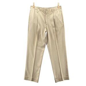 Tommy Bahama Silk Pants Men 34x31* Beige Classic Summer Resort Corpcore Academia